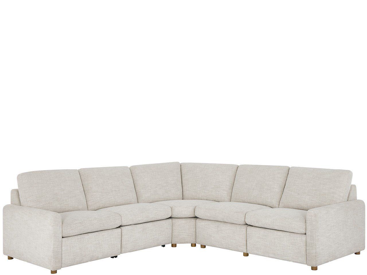 Hyde - 5 Piece Sectional - White