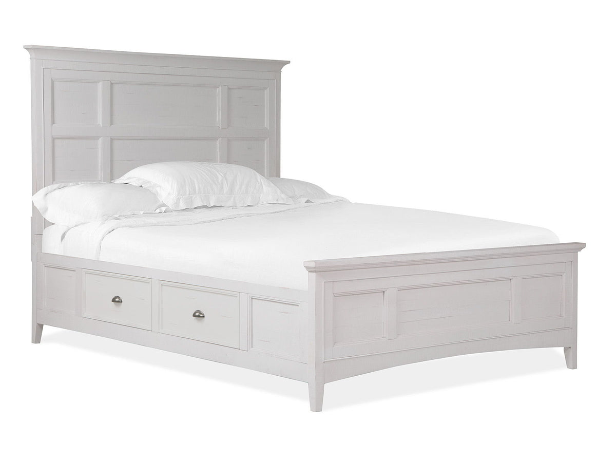 Heron Cove - Complete Panel Bed With Storage Rails