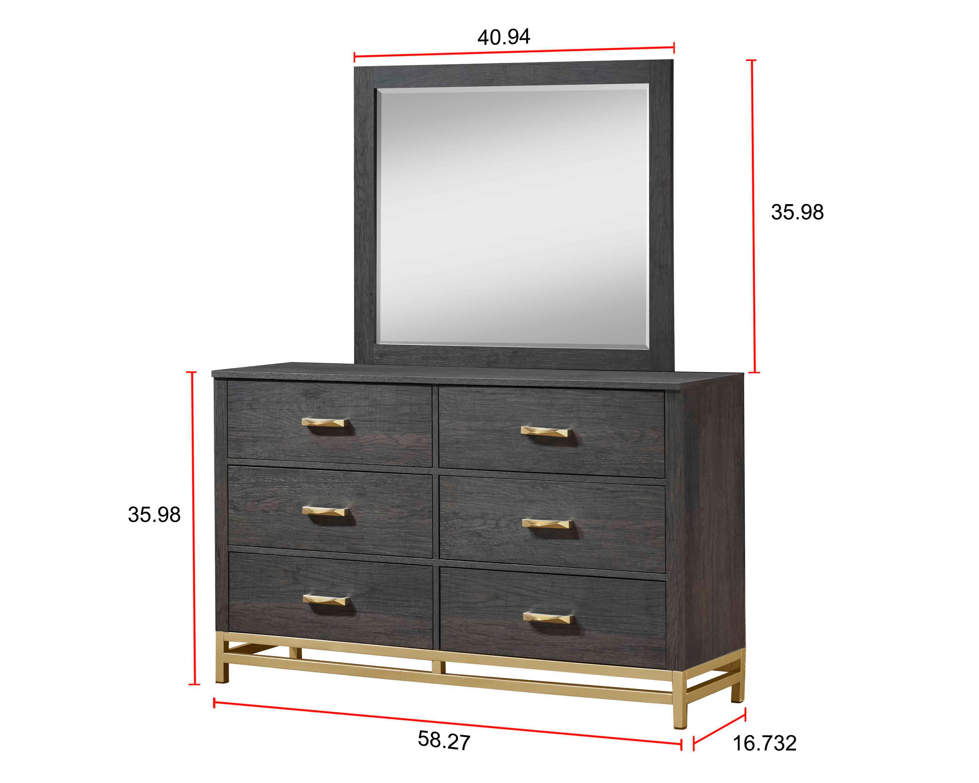 Crown Mark - Trevor - Dresser - 5th Avenue Furniture