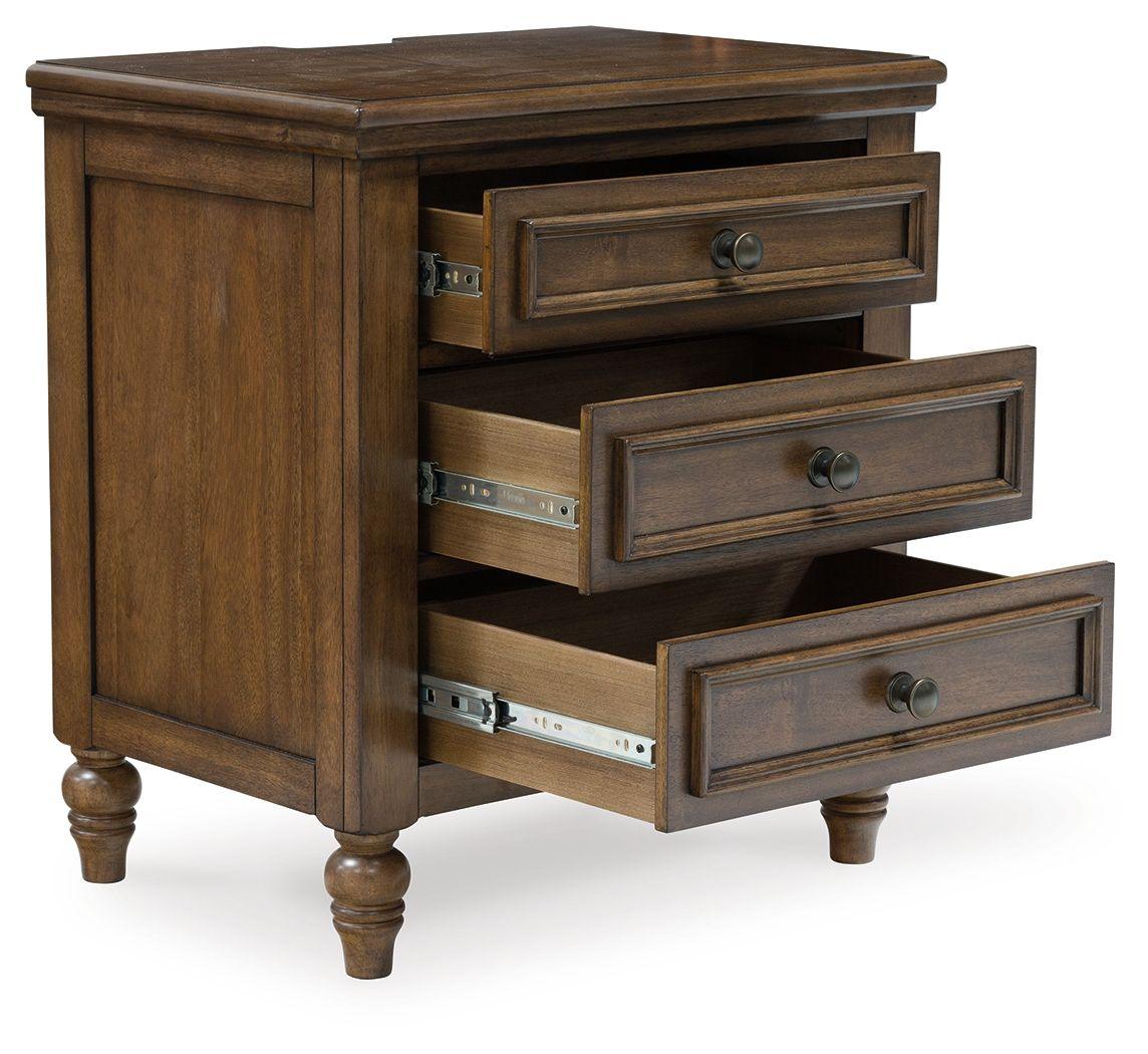 Benchcraft® - Sturlayne - Brown - Three Drawer Night Stand - 5th Avenue Furniture