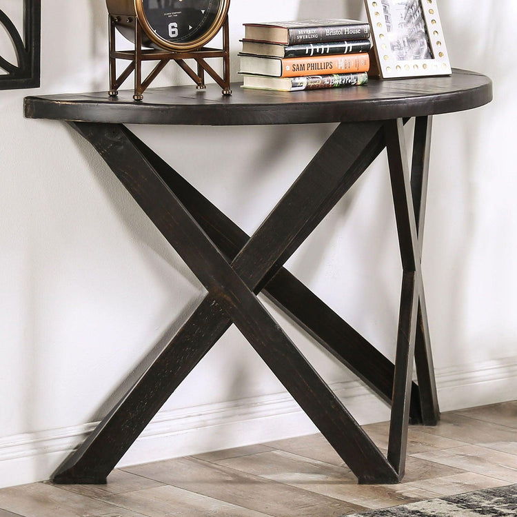 Furniture of America - Culver - Sofa Table - Rustic Black - 5th Avenue Furniture