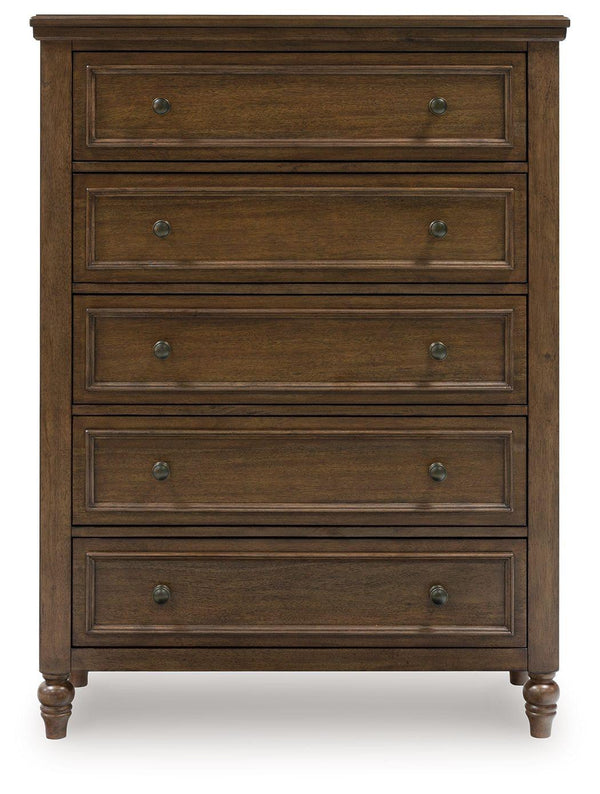 Benchcraft® - Sturlayne - Brown - Five Drawer Chest - 5th Avenue Furniture