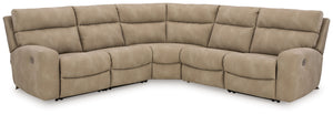 Next-Gen DuraPella Sand 5-piece power reclining sectional without console