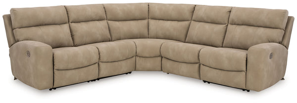 Next-Gen DuraPella Sand 5-piece power reclining sectional without console