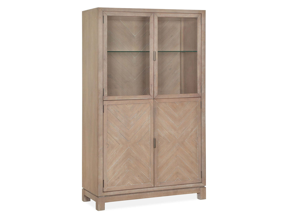 Ainsley - Display Cabinet - Cerused Khaki