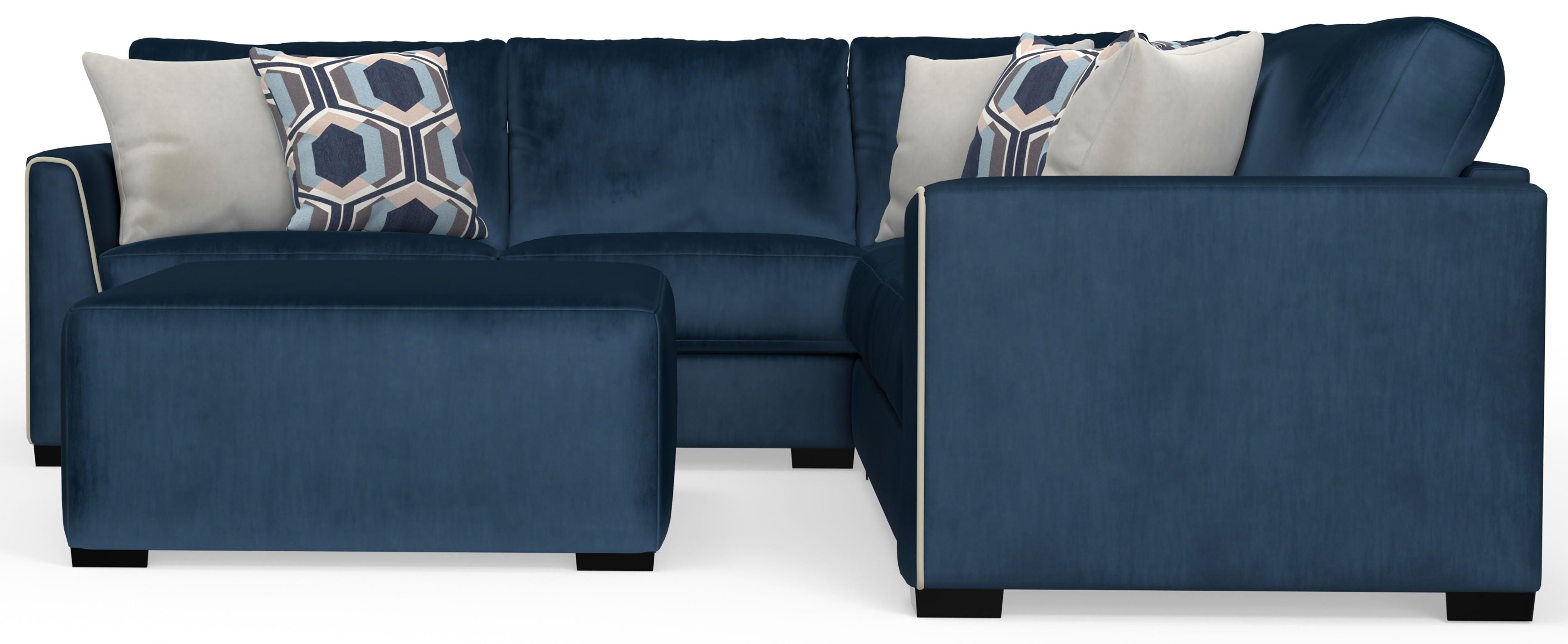 Jackson - Jetson - Sectional, Accent Pillows & Cocktail Ottoman Set - 5th Avenue Furniture