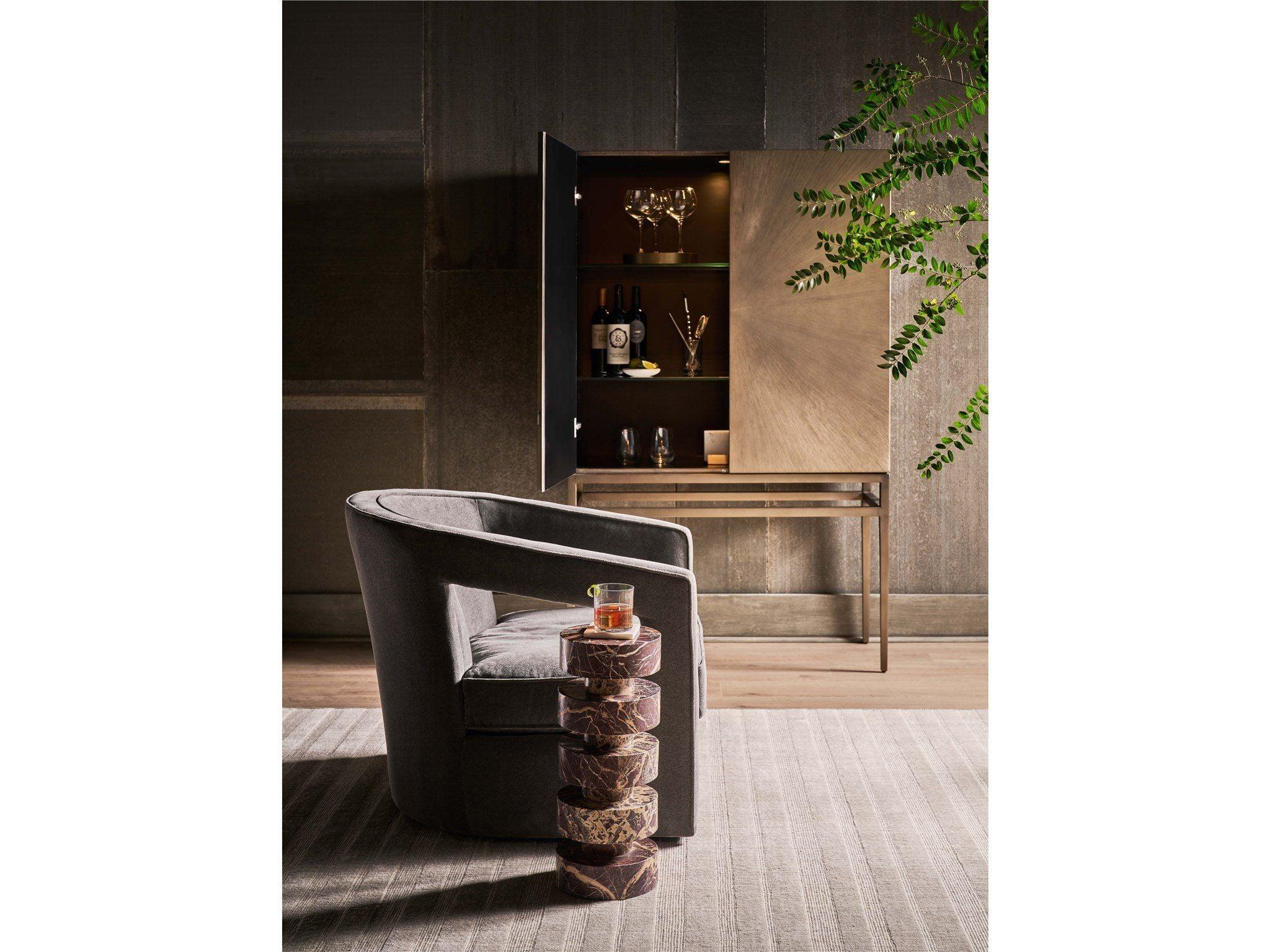 Universal Furniture - New Modern - Cerise Spot Table - Dark Brown - 5th Avenue Furniture