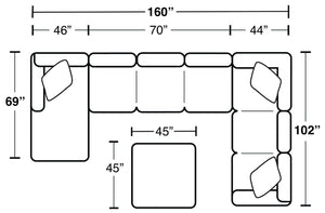 Jackson - Royce - Sectional Set - 5th Avenue Furniture