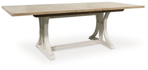 Benchcraft® - Shaybrock - Antique White / Brown - Rectangular Dining Room Extension Table - 5th Avenue Furniture