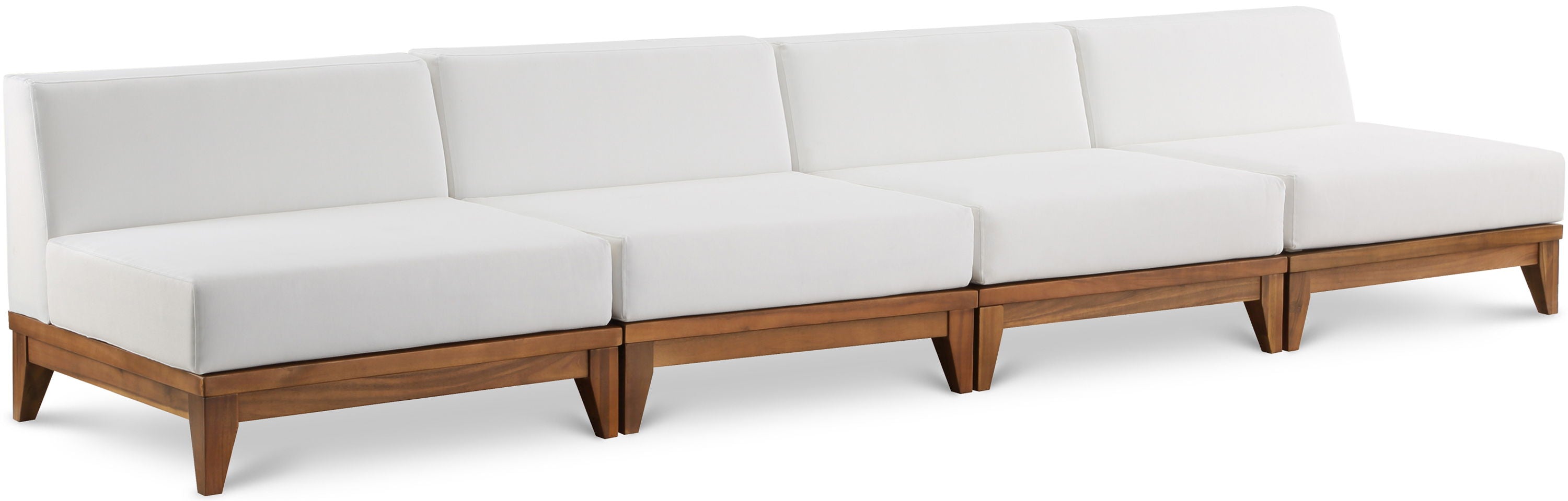 Rio - 4 Piece Modular Armless Sofa - Off White