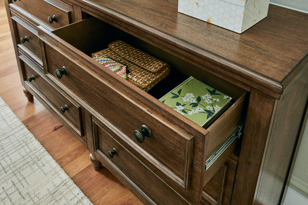 Benchcraft® - Sturlayne - Brown - Dresser And Mirror - 5th Avenue Furniture