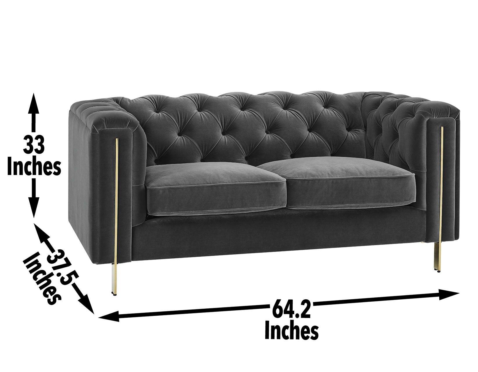 Steve Silver Furniture - Charlene - Velvet Sofa And Loveseat - 5th Avenue Furniture