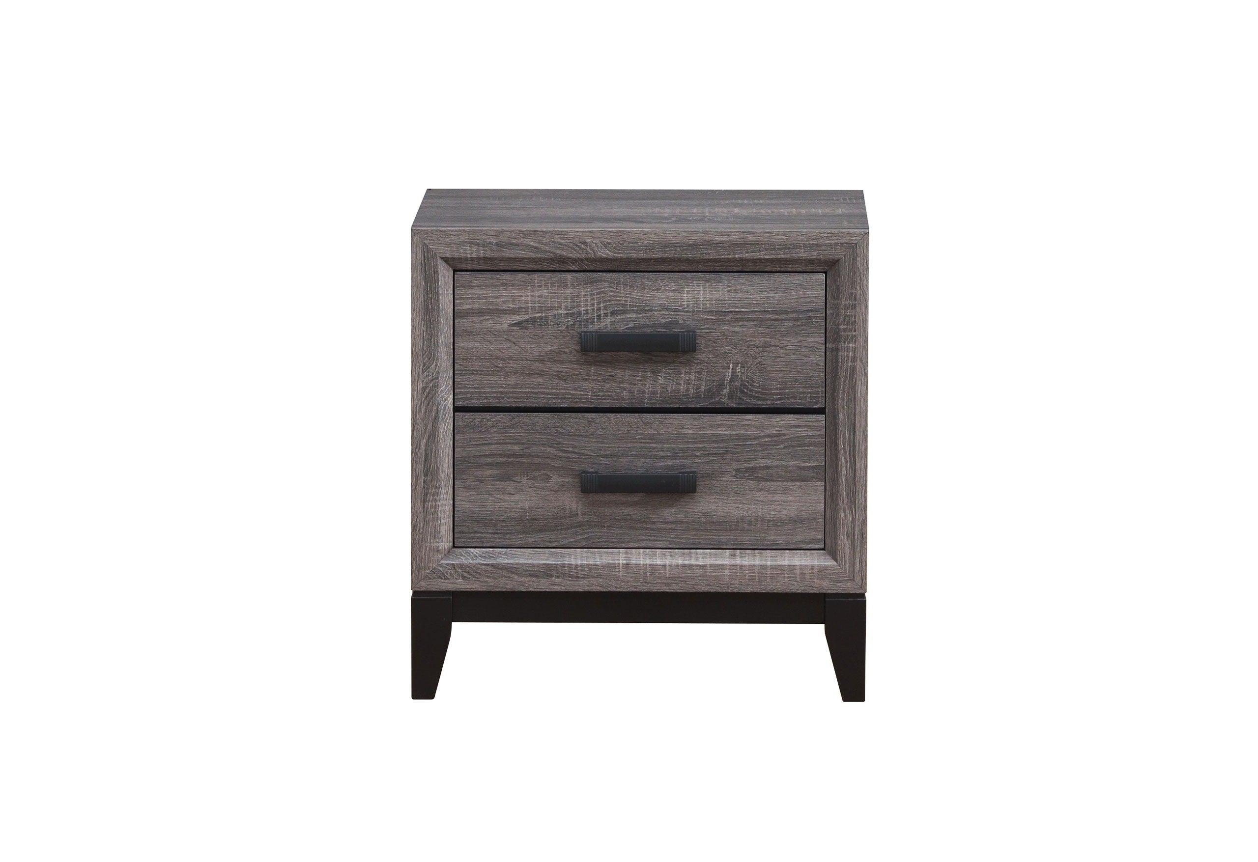 Kate - Nightstand - Foil Gray