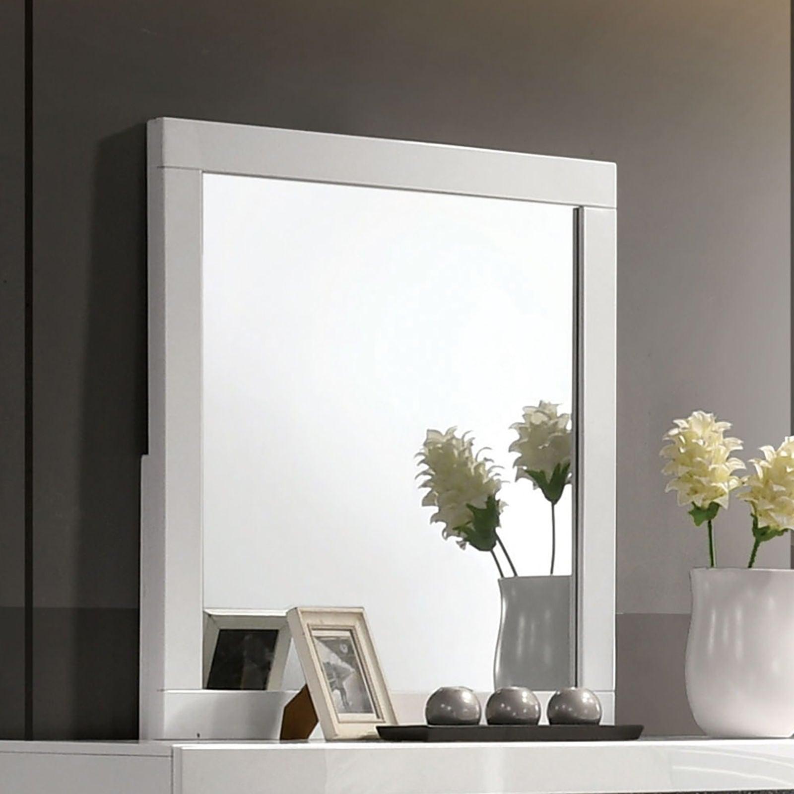 Furniture of America - Magdeburg - Mirror - White - 5th Avenue Furniture