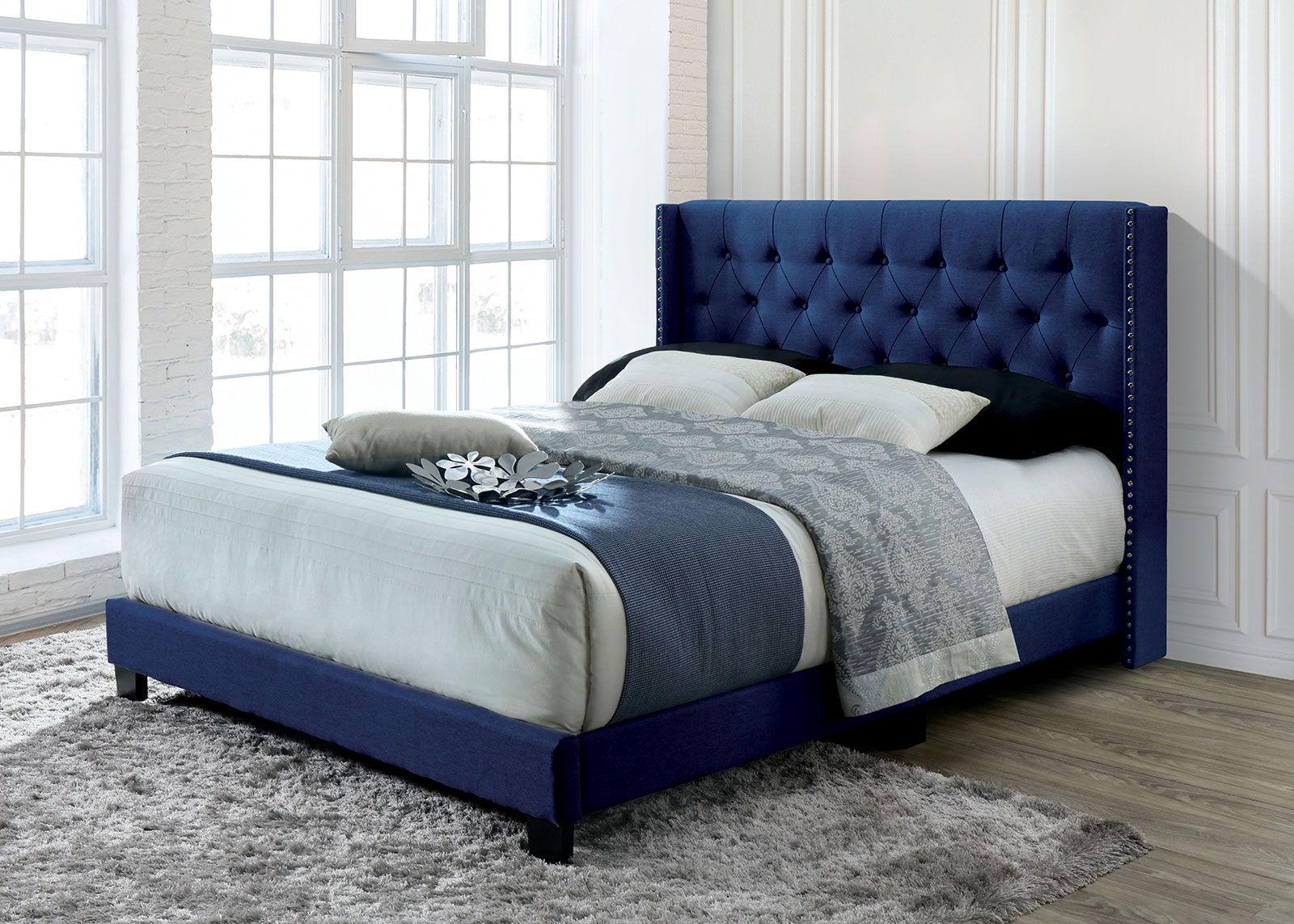 Furniture of America - Jenelle - Twin Bed - Navy - 5th Avenue Furniture