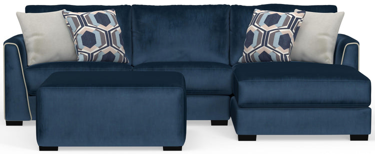 Jackson - Jetson - Sectional, Accent Pillows & Cocktail Ottoman Set - 5th Avenue Furniture