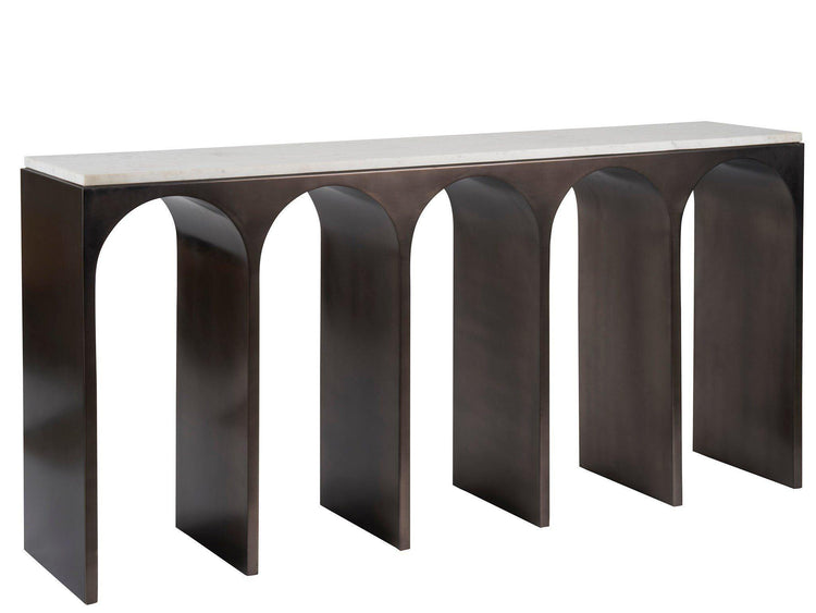 Universal Furniture - New Modern - Moda Console Table - Black - 5th Avenue Furniture