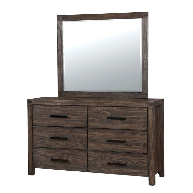 Furniture of America - Rexburg - Dresser - Wire - Brushed Rustic Brown - 5th Avenue Furniture