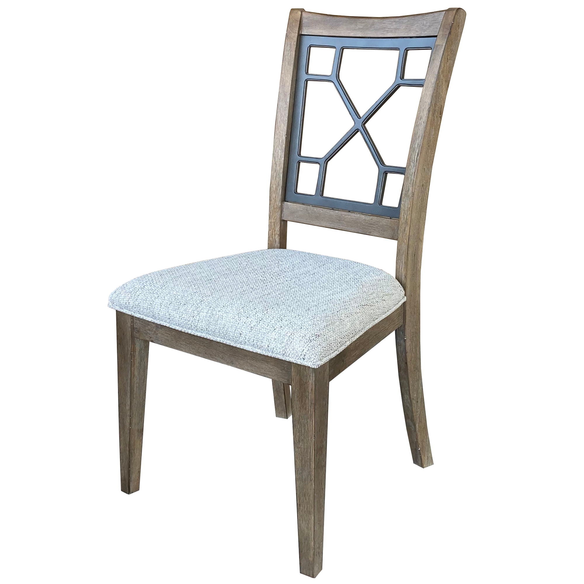 Sundance Dining - Grid Back Dining Chair (Set of 2) - Sandstone