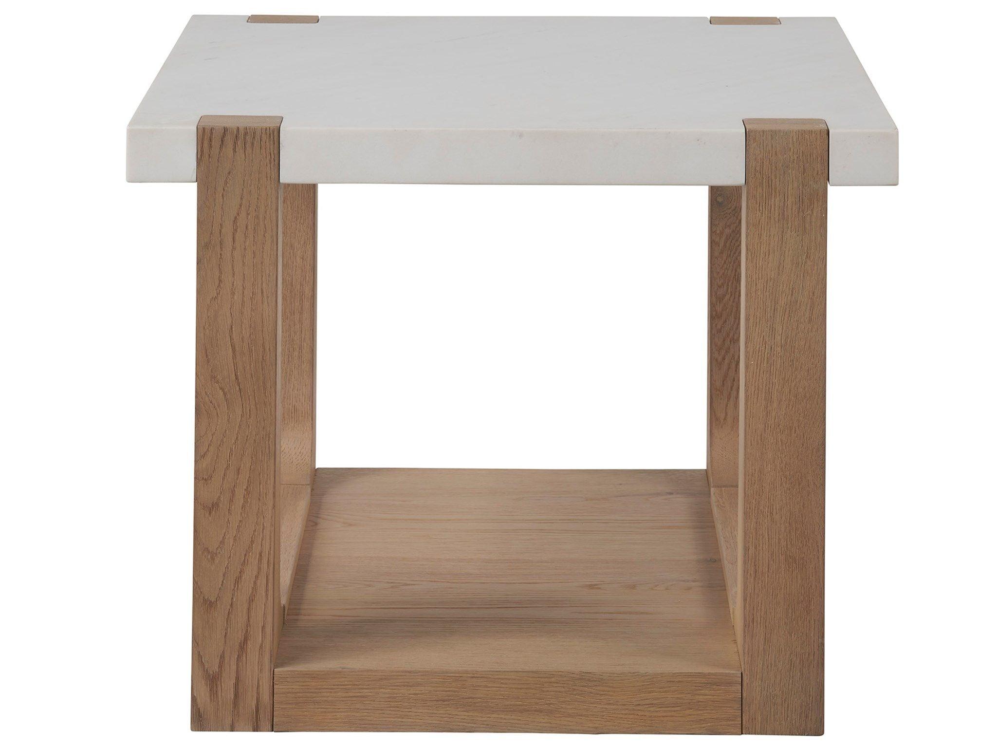 Universal Furniture - New Modern - Ellis End Table - White - 5th Avenue Furniture