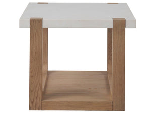 Universal Furniture - New Modern - Ellis End Table - White - 5th Avenue Furniture