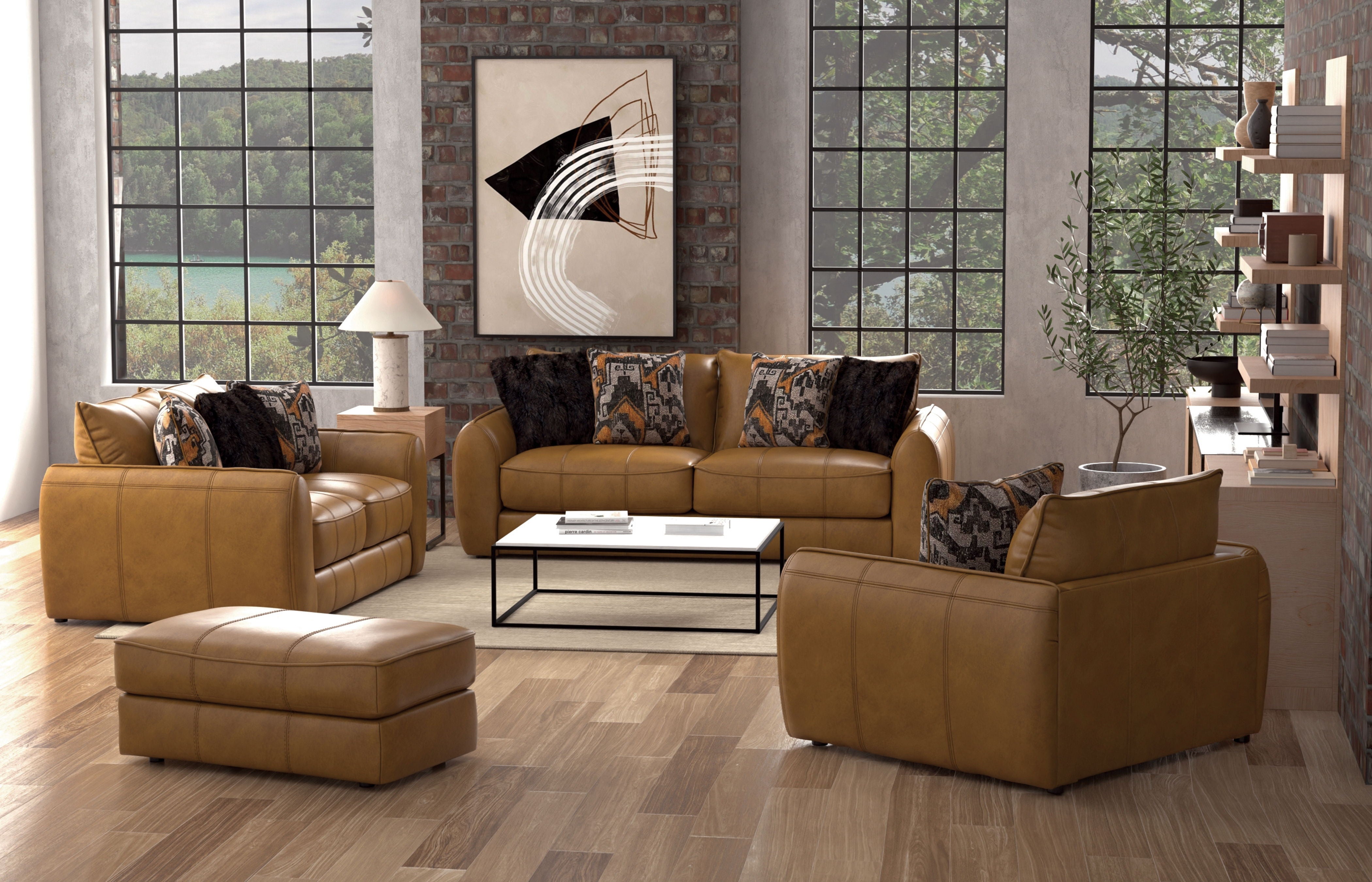 Corvara - Loveseat - Caramel