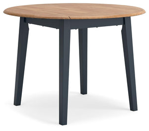 Signature Design by Ashley® - Gesthaven - Round Dining Room Drop Leaf Table - 5th Avenue Furniture