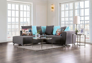 Furniture of America - Krefeld - Sectional - Dark Gray - 5th Avenue Furniture