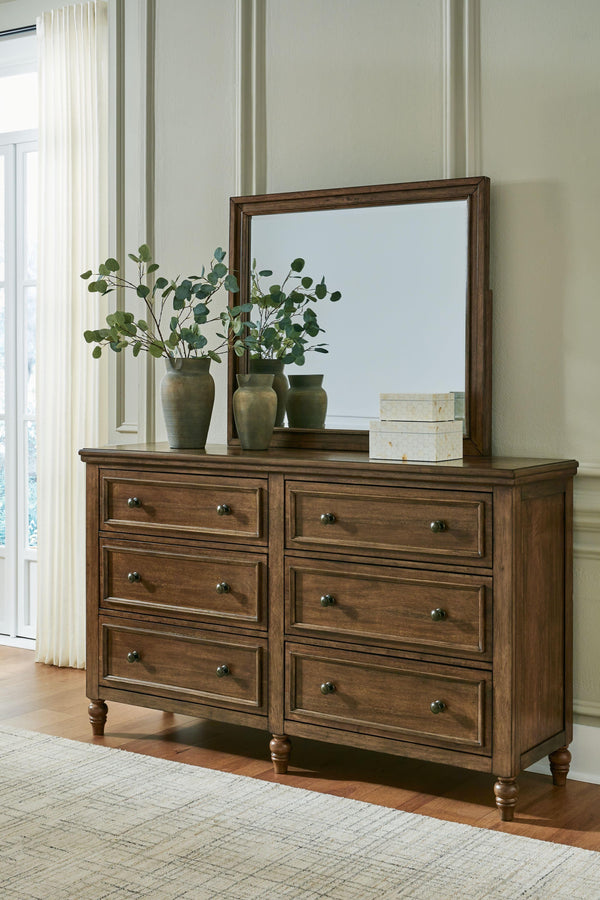 Benchcraft® - Sturlayne - Brown - Dresser And Mirror - 5th Avenue Furniture