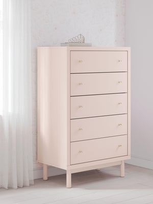 Signature Design by Ashley® - Wistenpine - Blush - Five Drawer Chest - 5th Avenue Furniture