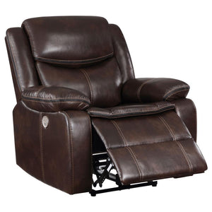 Coaster Fine Furniture - Sycamore - Upholstered Power Recliner Chair - 5th Avenue Furniture