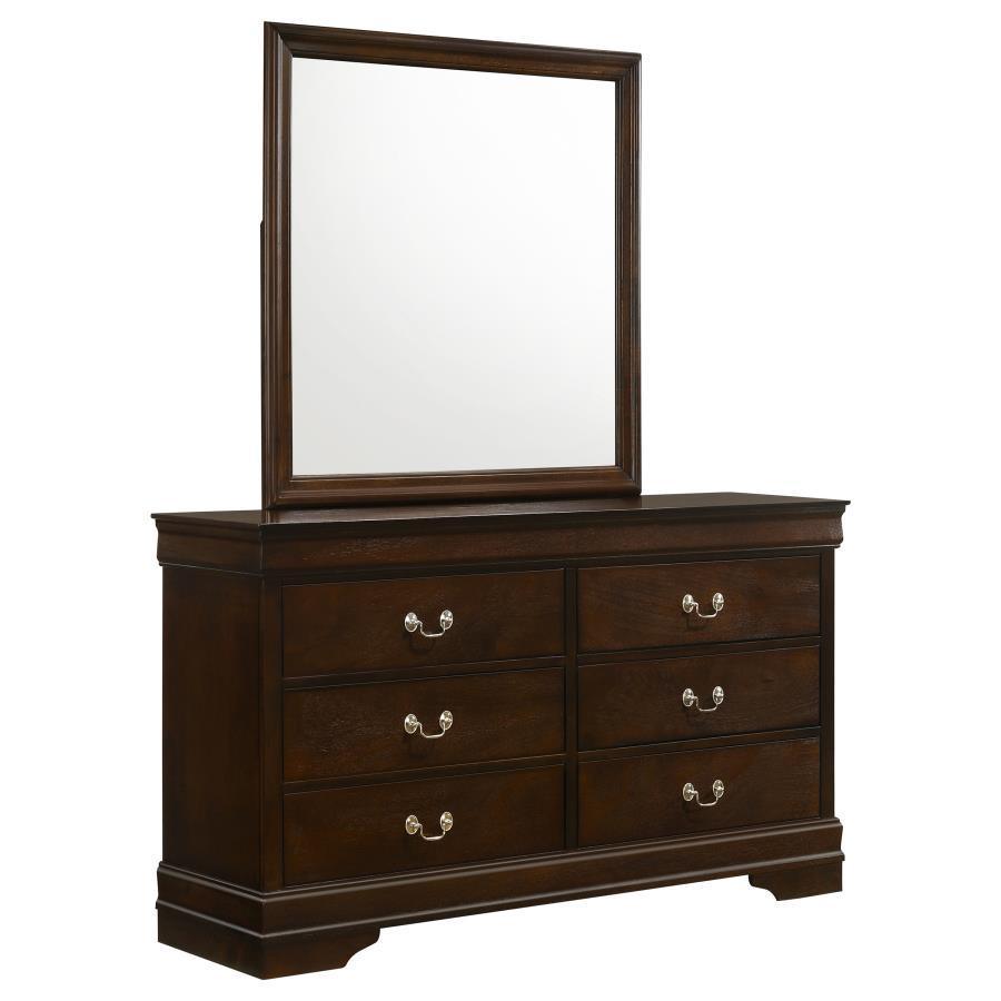 CoasterEveryday - Louis Philippe - 6-drawer Dresser With Mirror - 5th Avenue Furniture