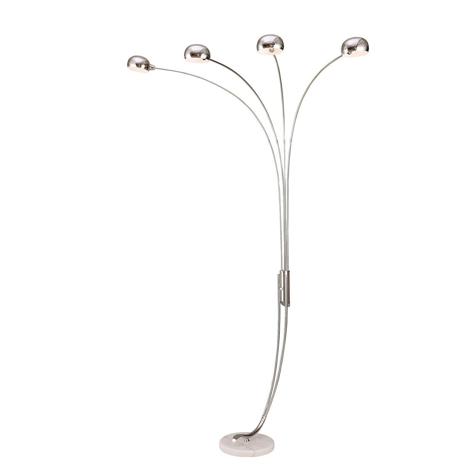 Furniture of America - Loretta - Arc Lamp - Pearl Silver - 5th Avenue Furniture