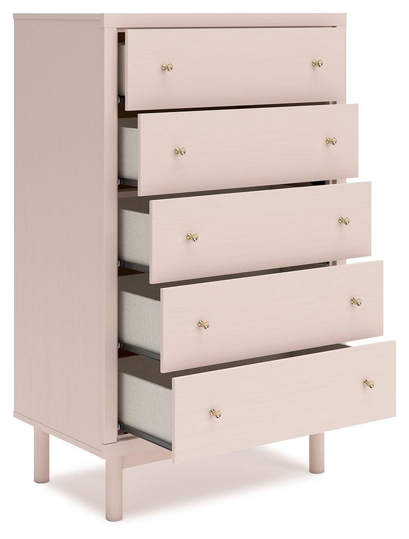 Signature Design by Ashley® - Wistenpine - Blush - Five Drawer Chest - 5th Avenue Furniture