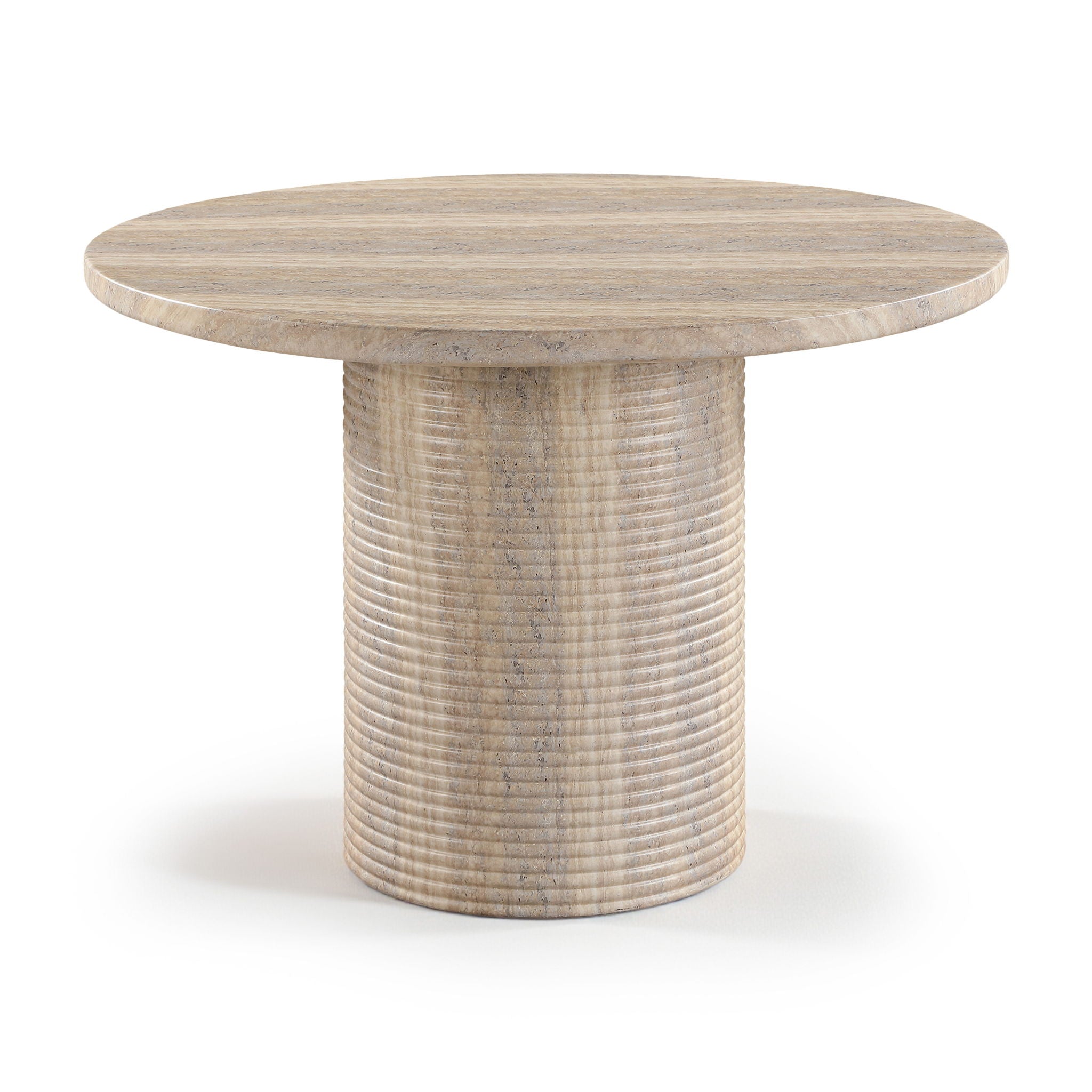 Rapallo - 43" Concrete Indoor/Outdoor Dining Table - Travertine