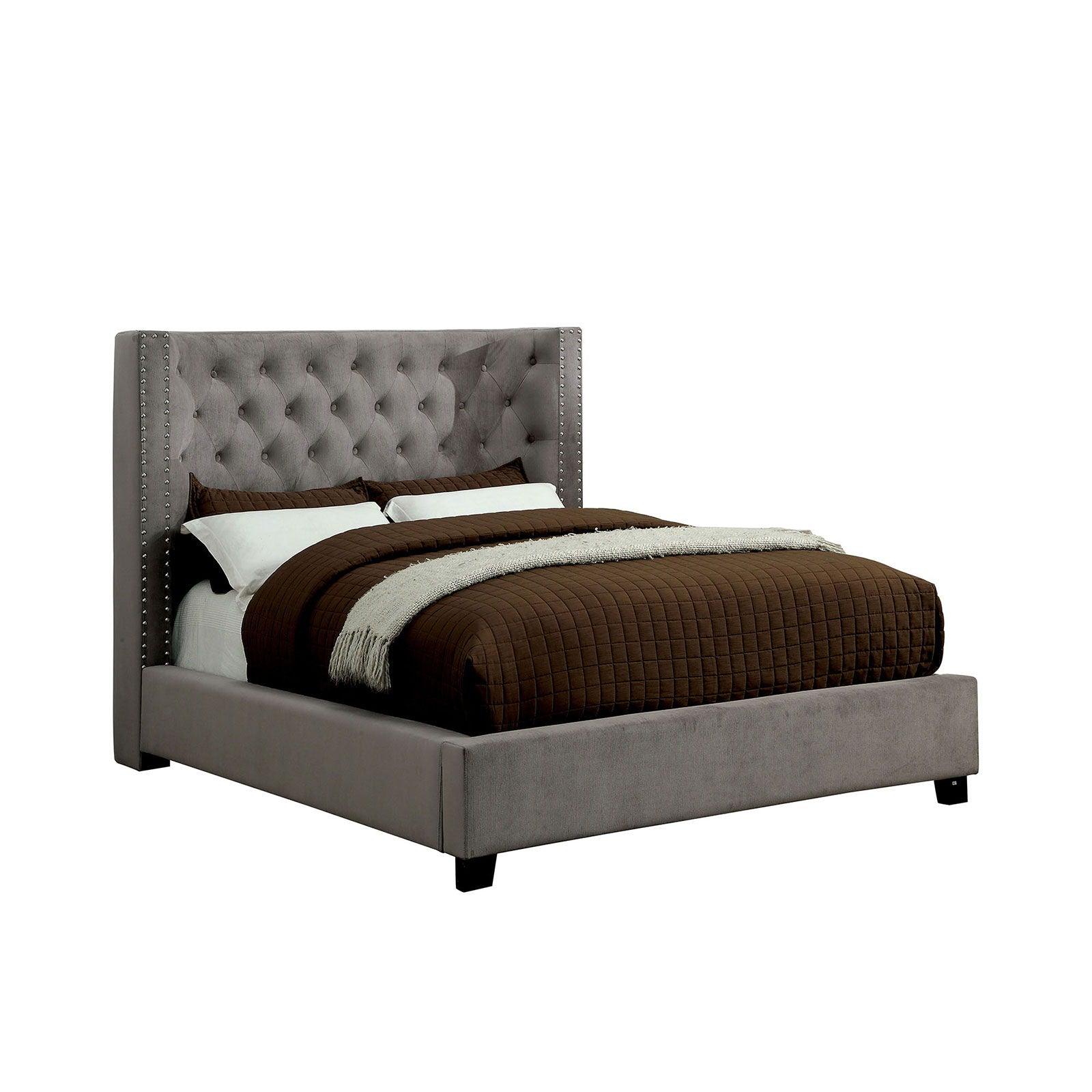 Furniture of America - Cayla - California King Bed - Gray - 5th Avenue Furniture