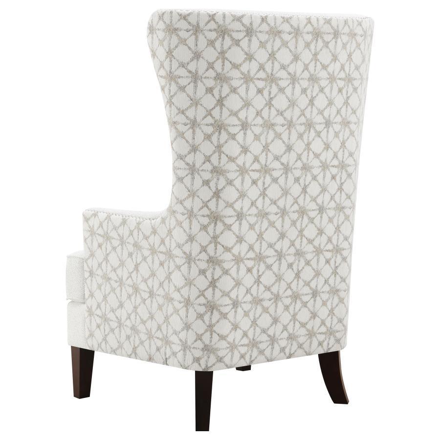 Coaster Fine Furniture - Pippin - Upholstered Wingback Accent Chair - Latte - 5th Avenue Furniture