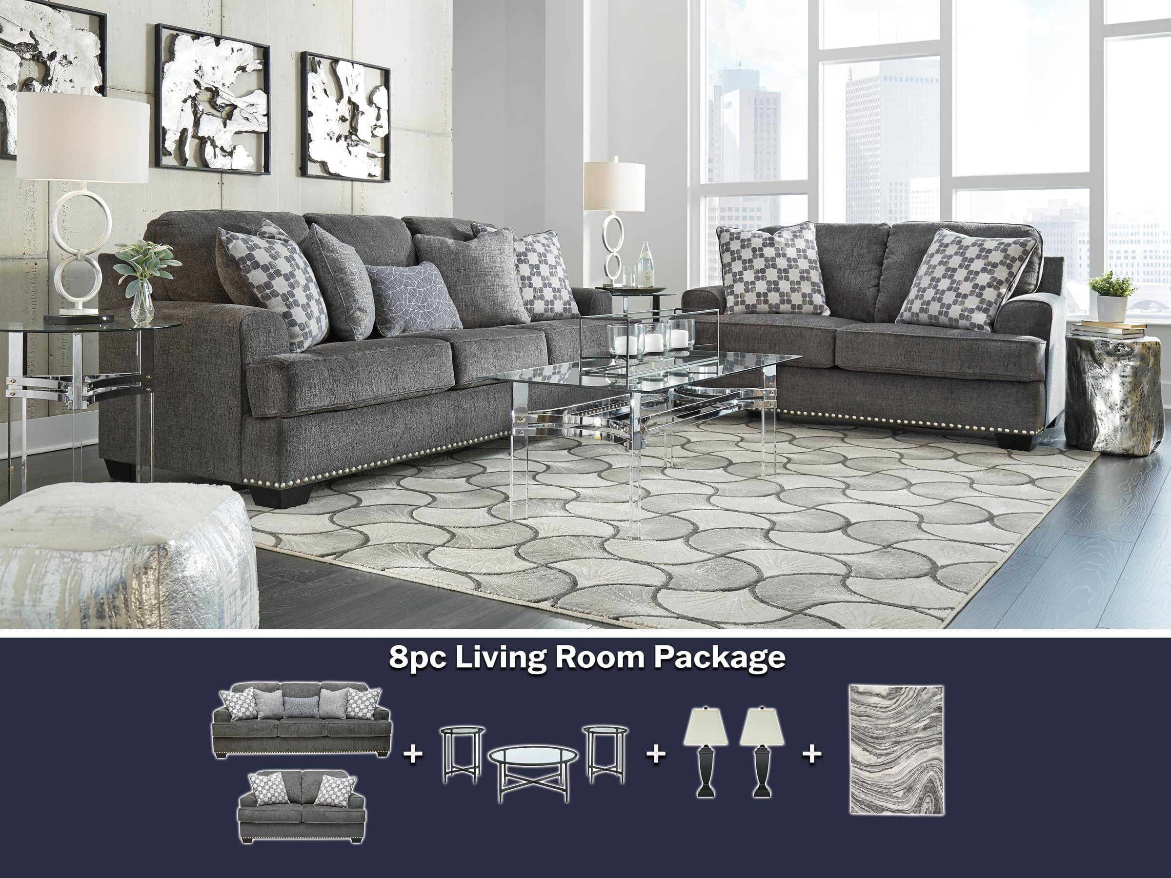 5th Avenue Furniture - Locklin 8pc Package Deal - 5th Avenue Furniture
