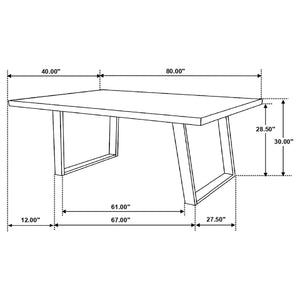 Coaster Fine Furniture - Misty - Rectangular Dining Set - 5th Avenue Furniture