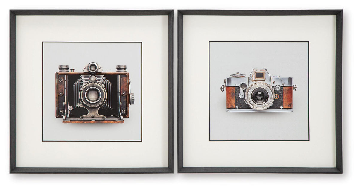 Dirkgrove - Wall Art Set (Set of 2) - Black / White / Brown