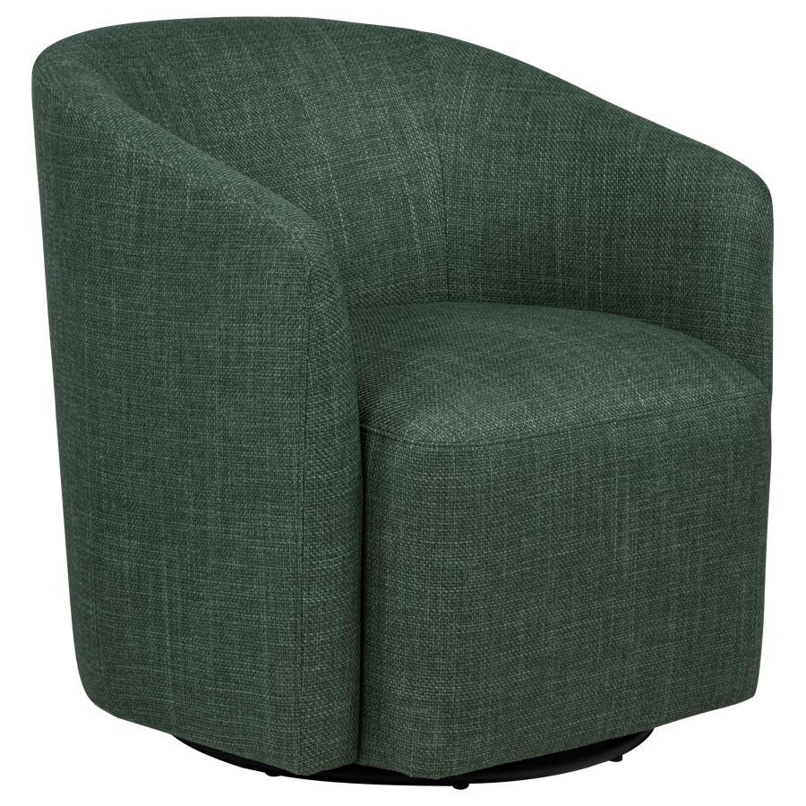 Mossbrook - Fabric Upholstered Swivel Accent Chair
