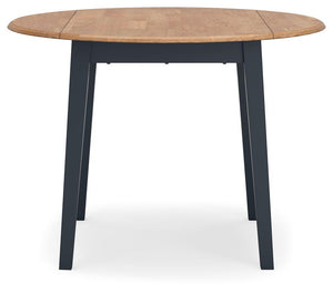 Signature Design by Ashley® - Gesthaven - Round Dining Room Drop Leaf Table - 5th Avenue Furniture