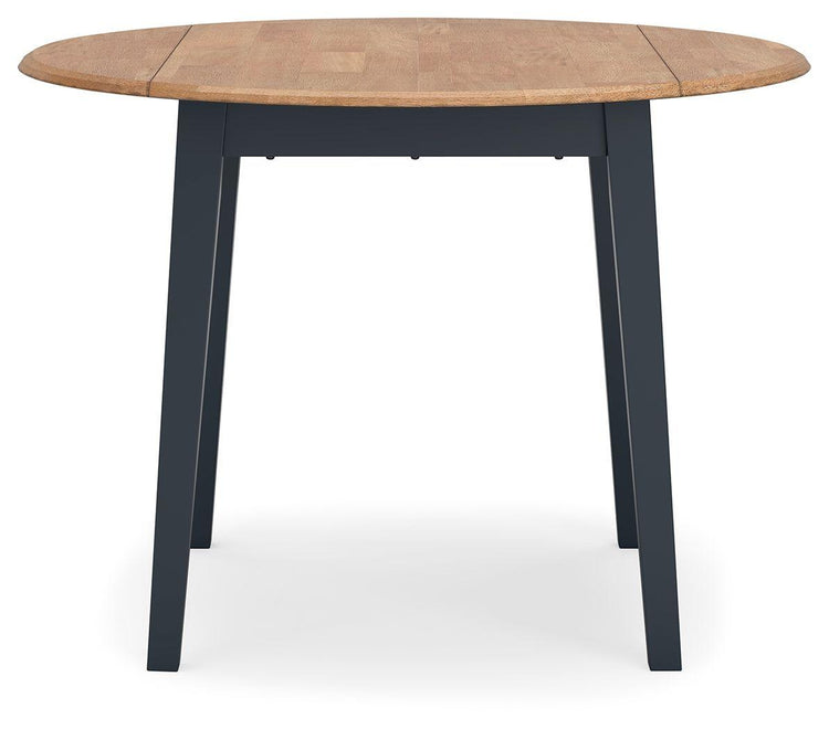 Signature Design by Ashley® - Gesthaven - Round Dining Room Drop Leaf Table - 5th Avenue Furniture