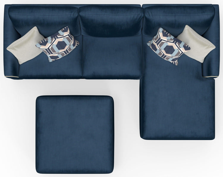 Jackson - Jetson - Sectional, Accent Pillows & Cocktail Ottoman Set - 5th Avenue Furniture