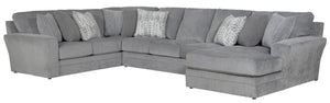 Jackson - Glacier - 3 Piece Sectional And 9 Included Accent Pillows - 5th Avenue Furniture