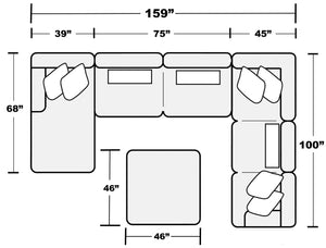 Jackson - Logan - Upholstered Sectional Set - 5th Avenue Furniture