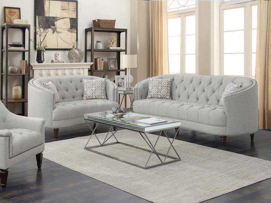 CoasterElevations - Avonlea - Upholstered Tufted Living Room Set - 5th Avenue Furniture