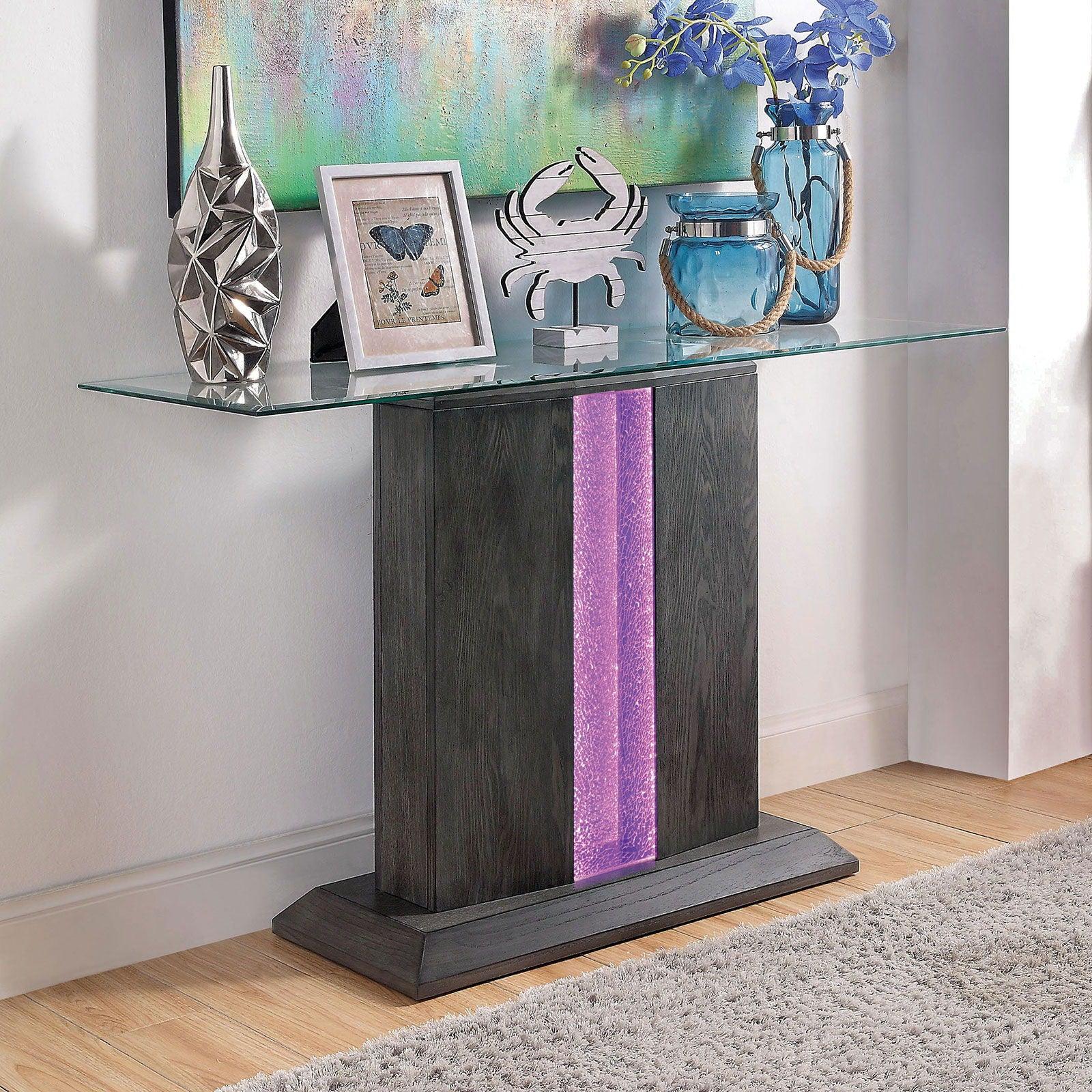 Furniture of America - Rhyl - Sofa Table - Gray - 5th Avenue Furniture