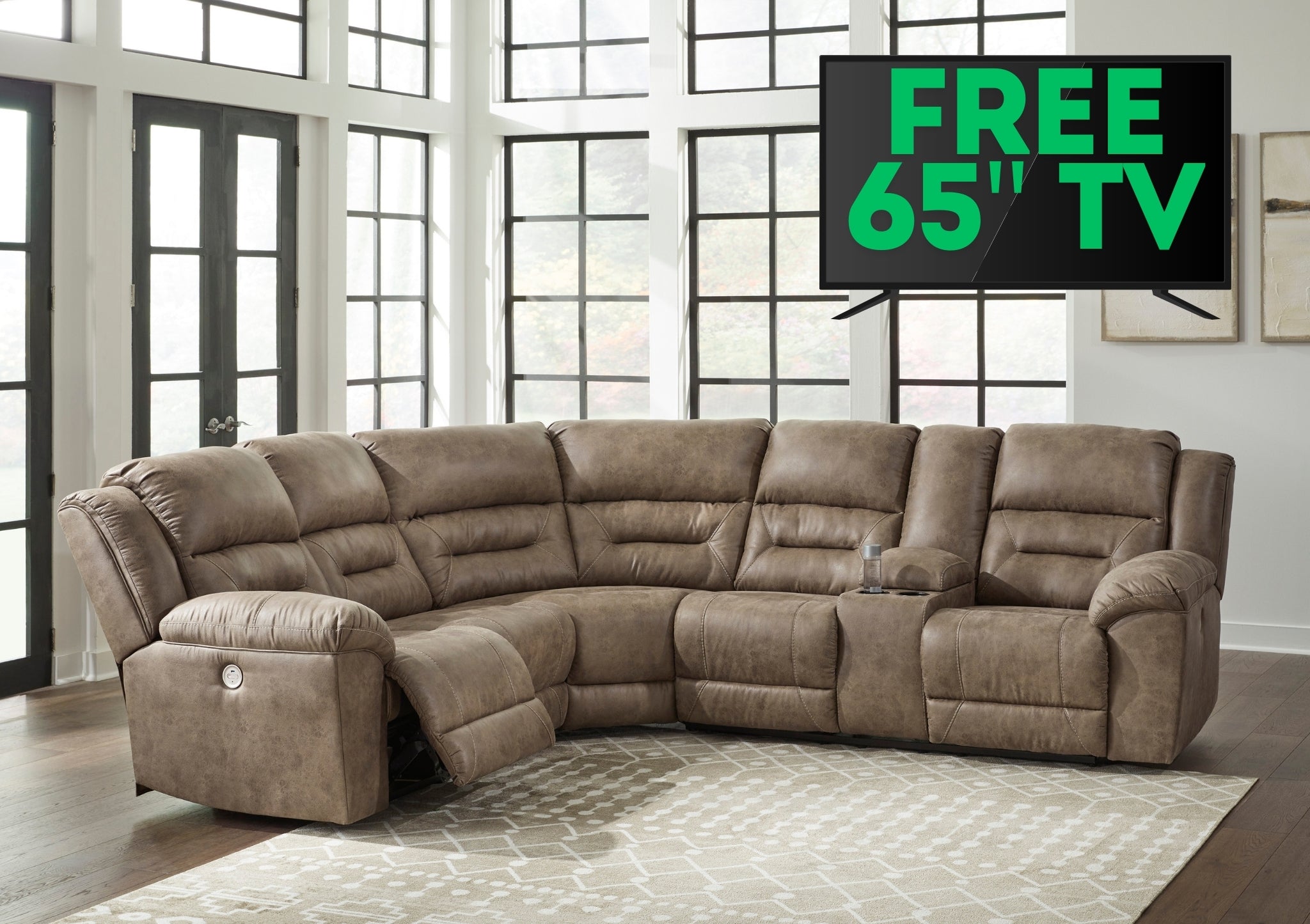 Ravenel - 3pc Power Reclining Sectional