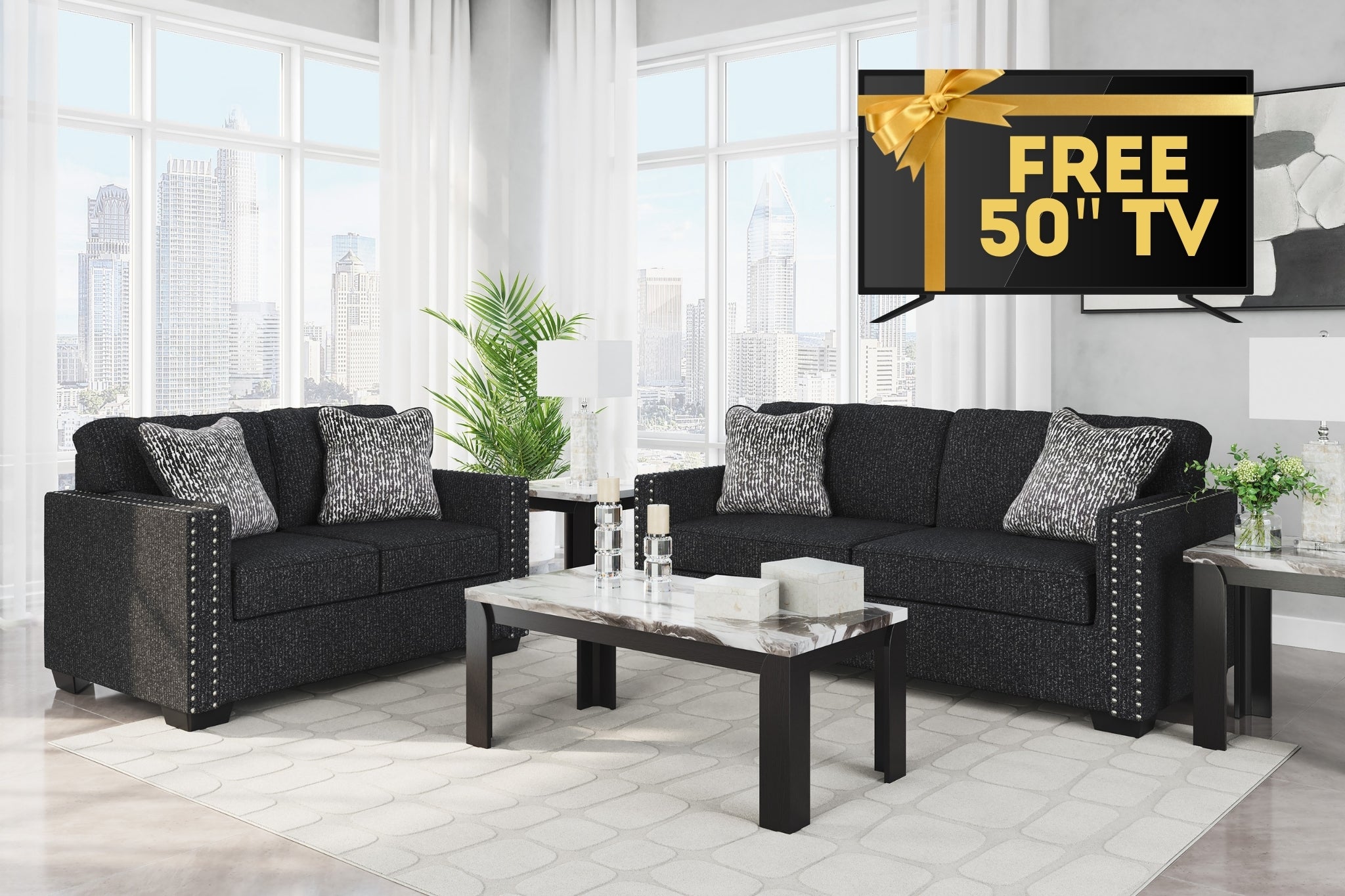 Jasmine Peaks 8pc Living Room Package